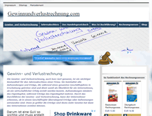 Tablet Screenshot of gewinnundverlustrechnung.com